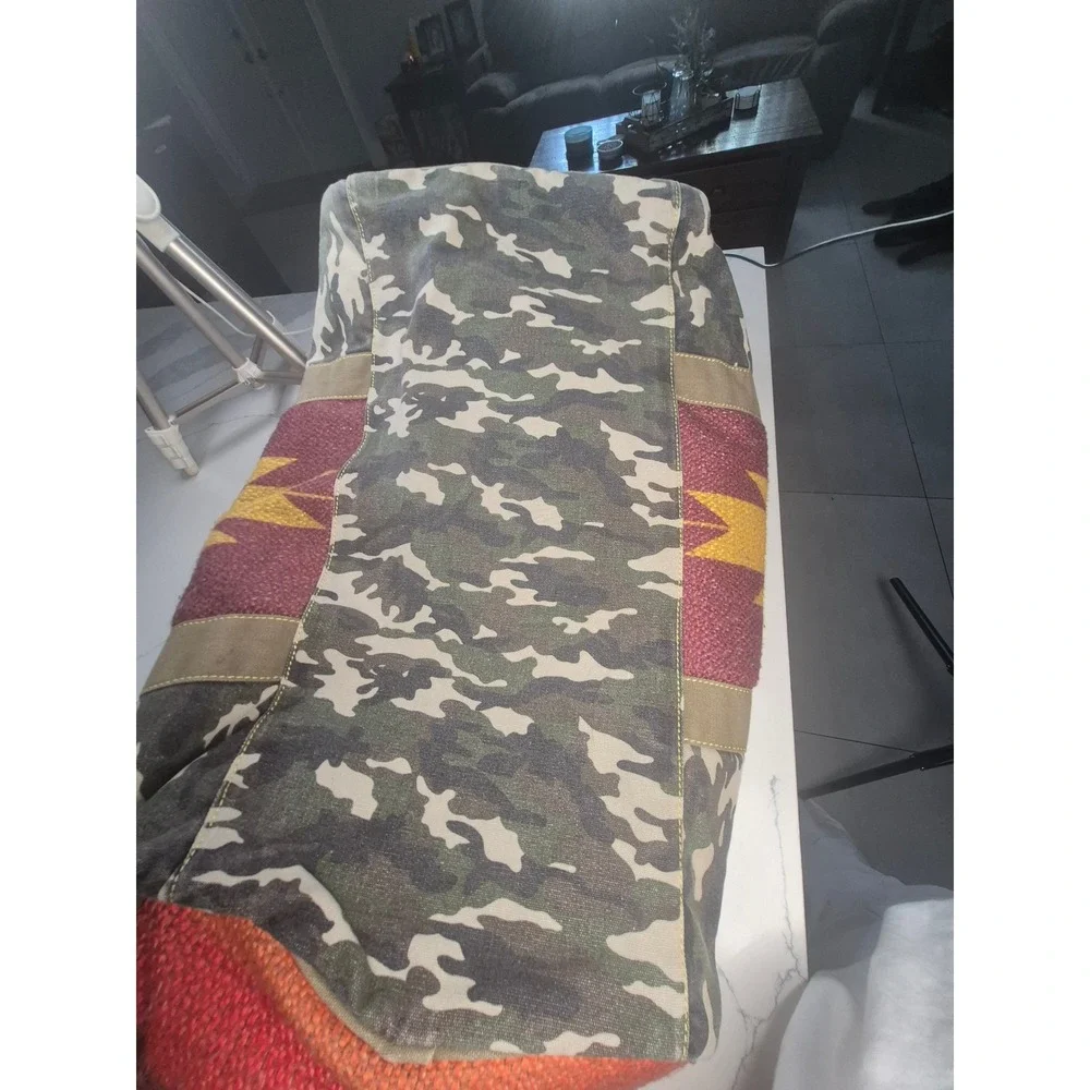Tigerbear Republik Camo Southwestern Tapestry Duffel Bag Travel Weekender Gym